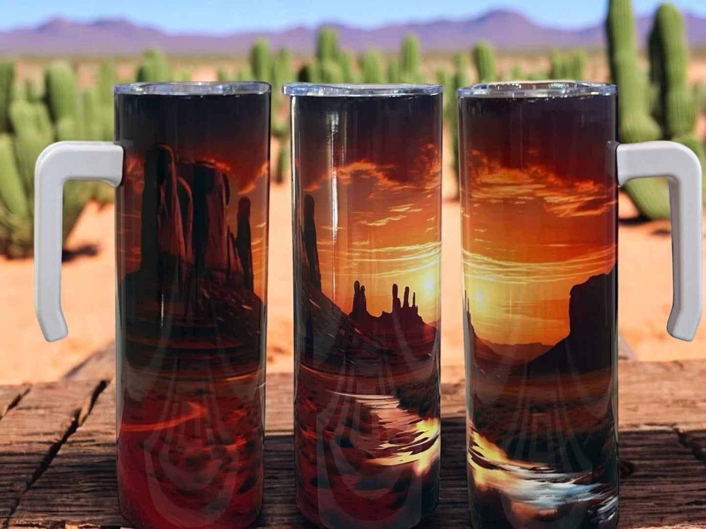 Arizona scenery- Comfortable handle 20oz Stainless Steel Tumbler