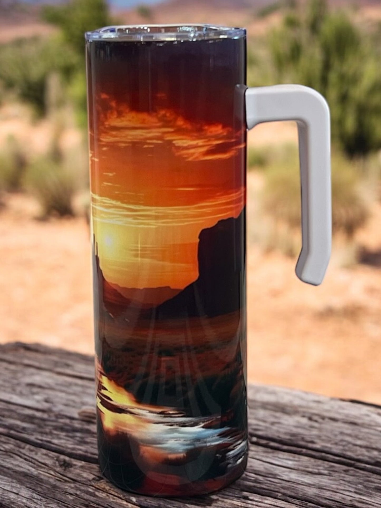 Arizona scenery- Comfortable handle 20oz Stainless Steel Tumbler