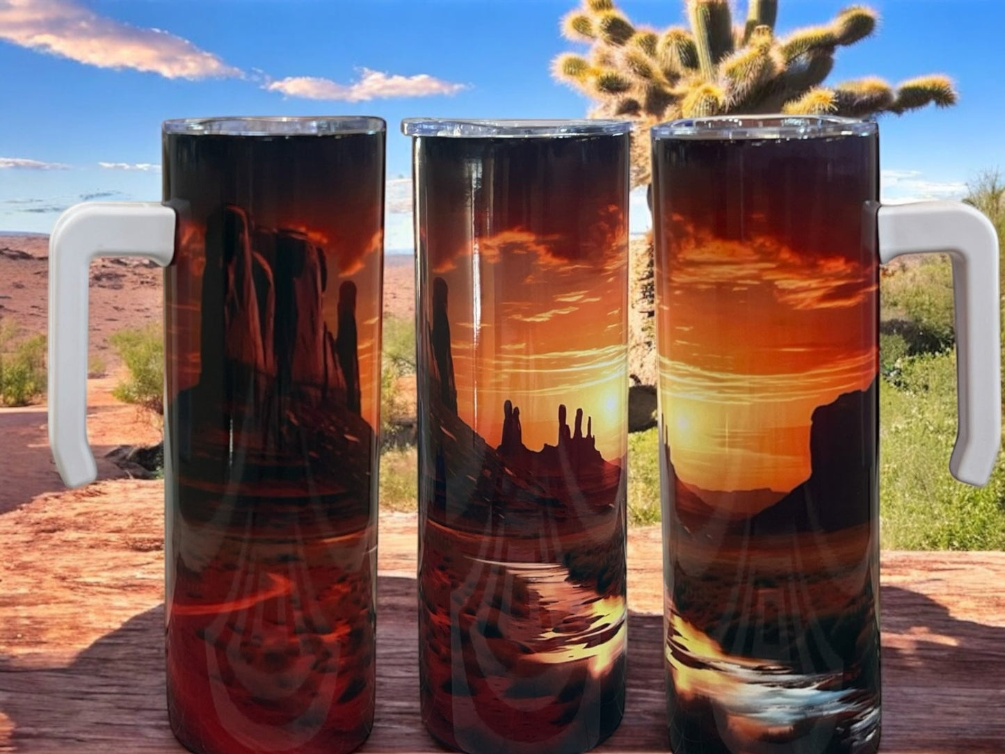 Arizona scenery- Comfortable handle 20oz Stainless Steel Tumbler