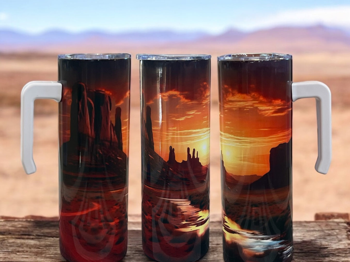 Arizona scenery- Comfortable handle 20oz Stainless Steel Tumbler