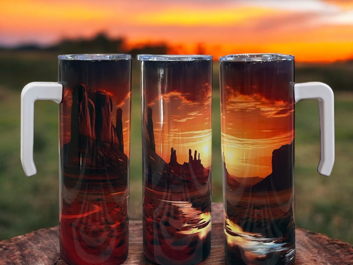Arizona scenery- Comfortable handle 20oz Stainless Steel Tumbler