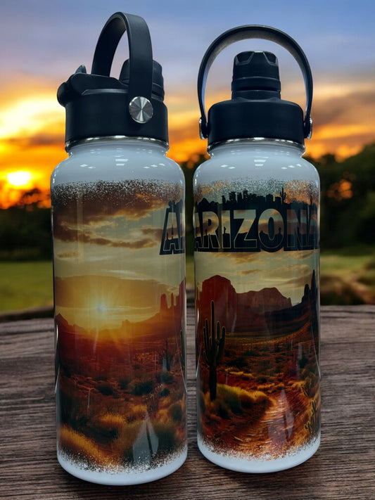 32 ounces Sports Water Bottles -Arizona Desert