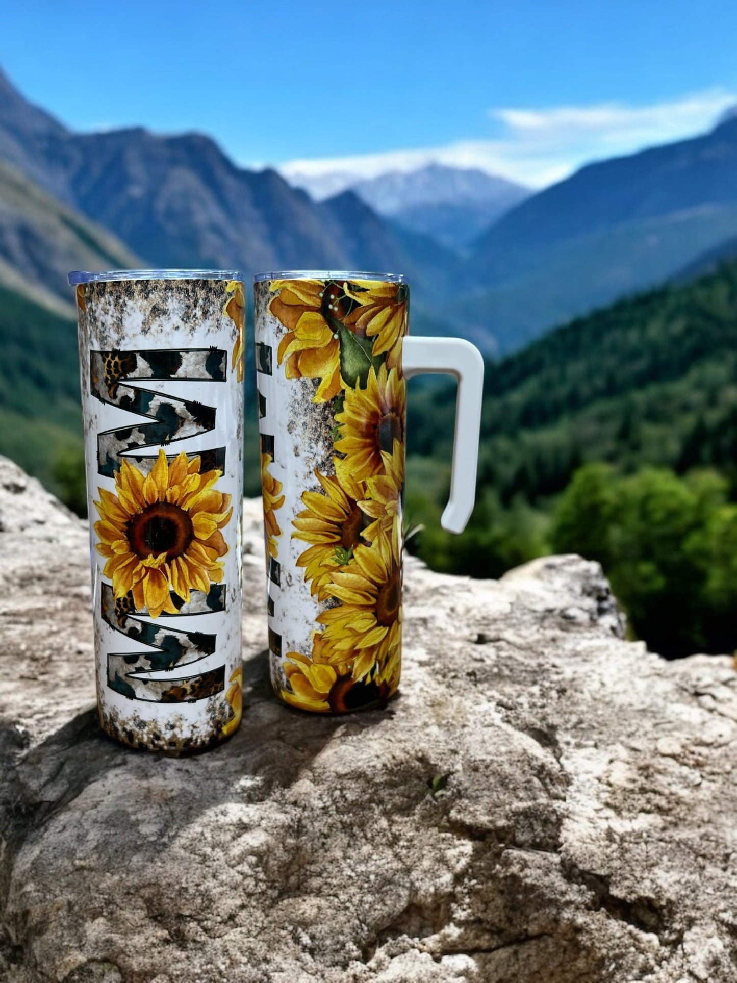 Mom 20oz Stainless Steel Tumbler with Handle