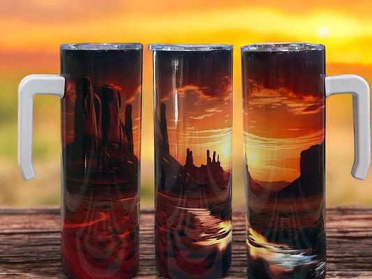 Arizona scenery- Comfortable handle 20oz Stainless Steel Tumbler