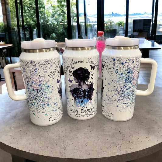 64oz Stanley Style Thirst Quencher- They Bloom