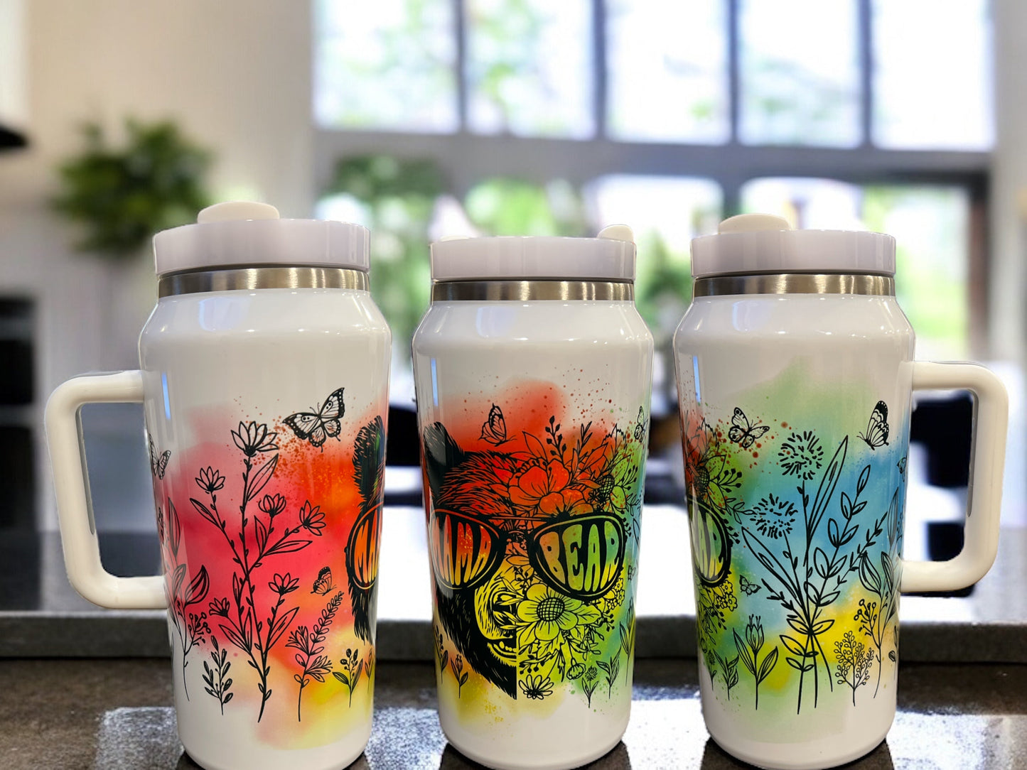 🐾 64oz “Mama Bear” Stainless Steel Quencher