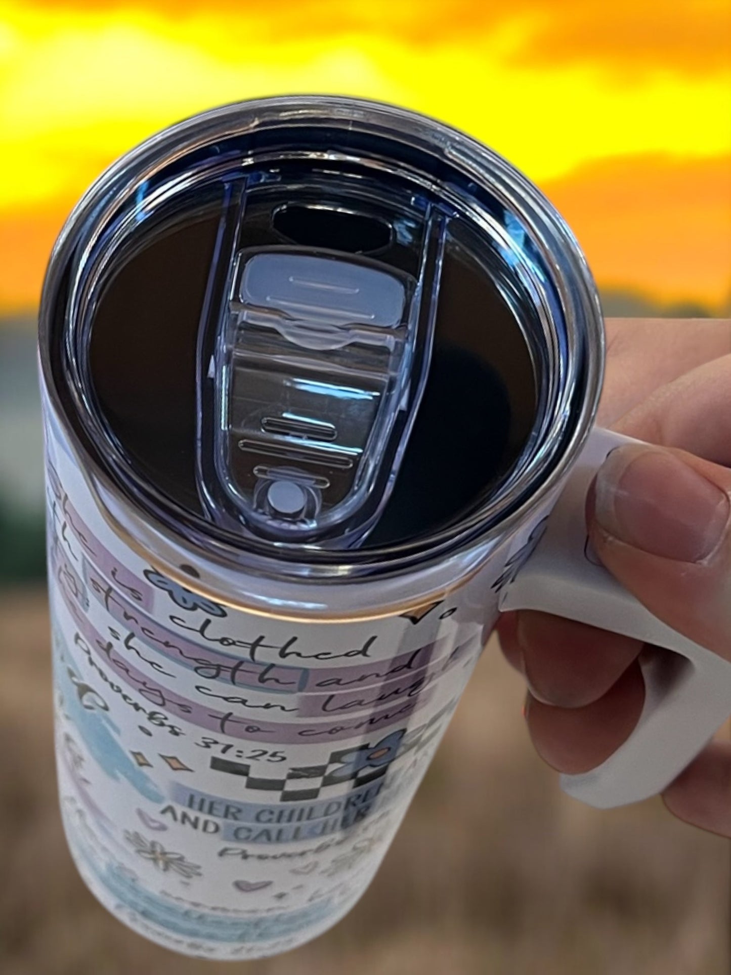 Motherhood is kingdom work 20oz Stainless Steel Tumbler with Handle