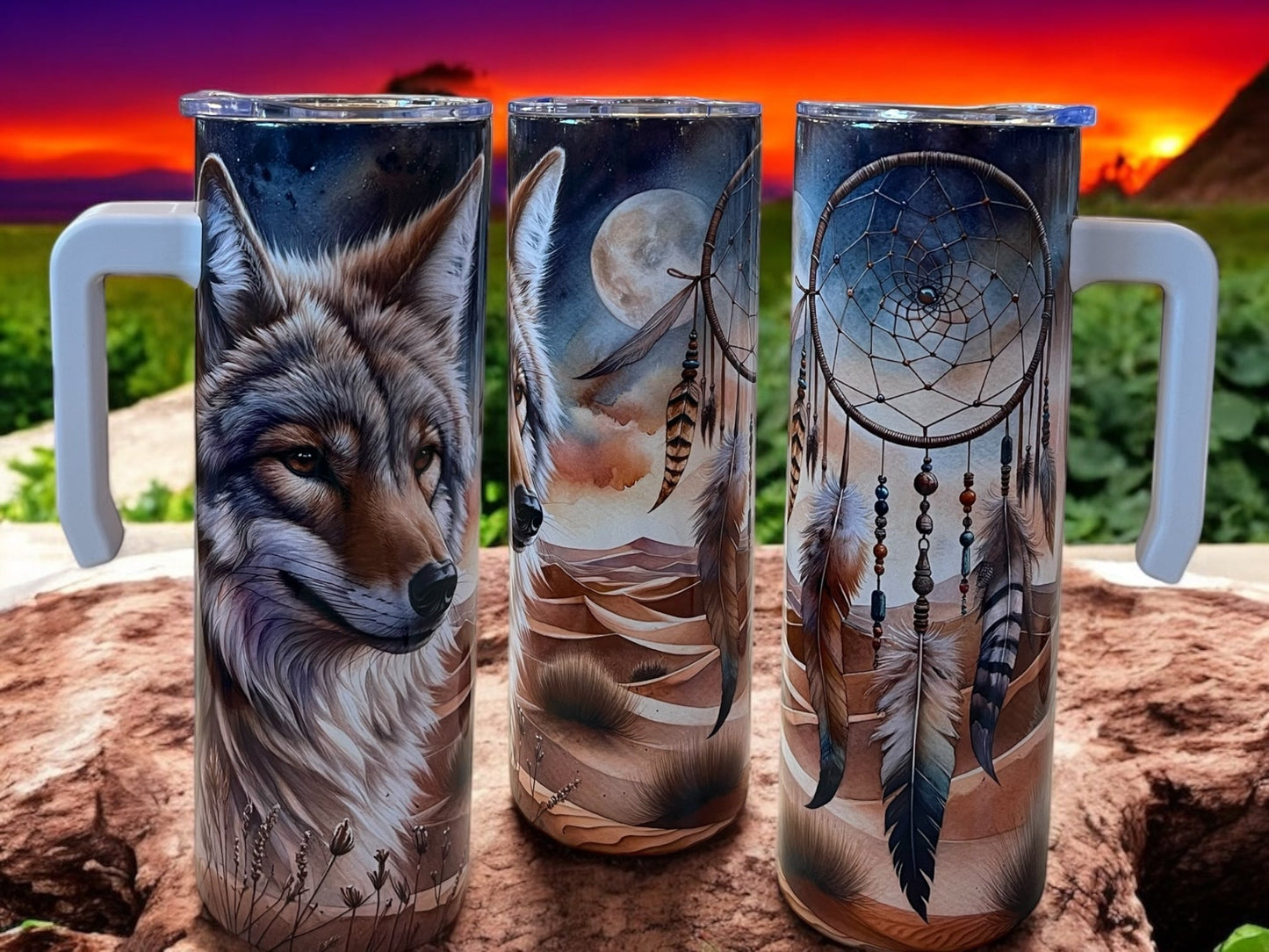 Wolf 20oz Stainless Steel Tumbler with Handle