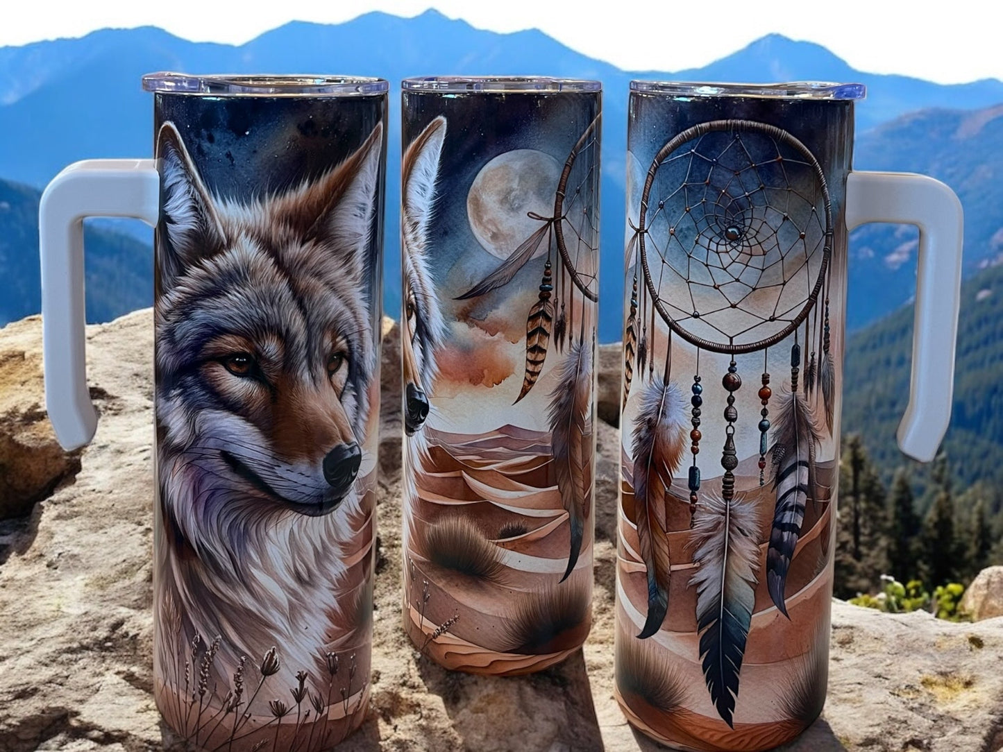 Wolf 20oz Stainless Steel Tumbler with Handle