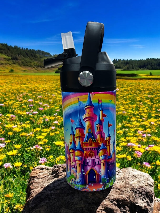 12oz kids water bottles -Magical Castle