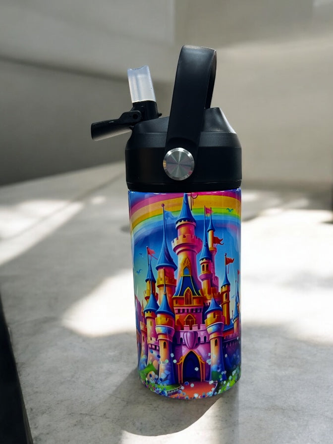 12oz kids water bottles -Magical Castle