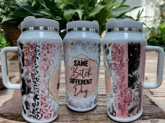 🔥 64oz “Same Bitch, Different Day” Stainless Steel Quencher