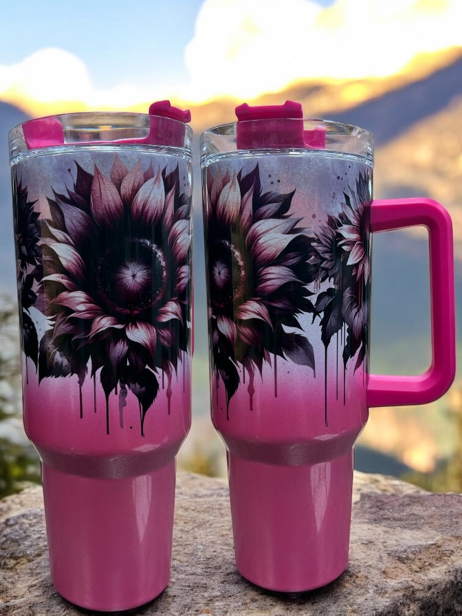 Sunflower 40oz Stainless Steel Thirst Quencher Cup Tumbler
