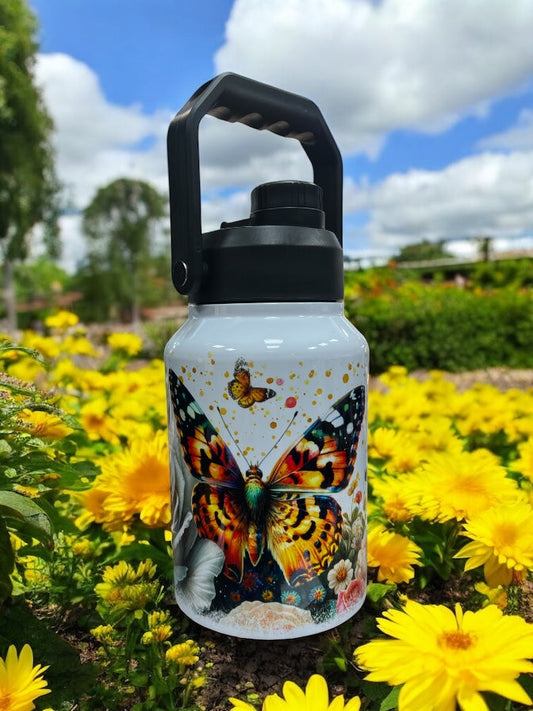 gorgeous, butterfly, stainless steel 70oz Thirst Quencher