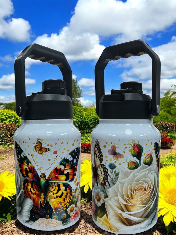 gorgeous, butterfly, stainless steel 70oz Thirst Quencher