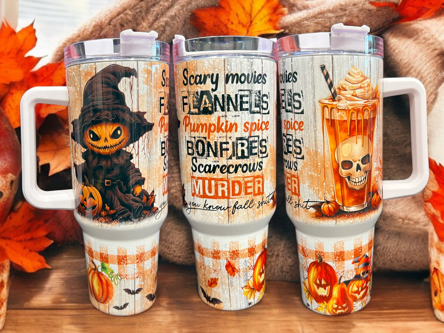 40oz Stanley Style Thirst Quencher Tumblers - Fall Season