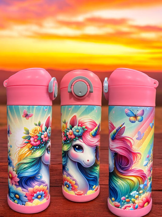 12oz kids water bottles -Unicorn