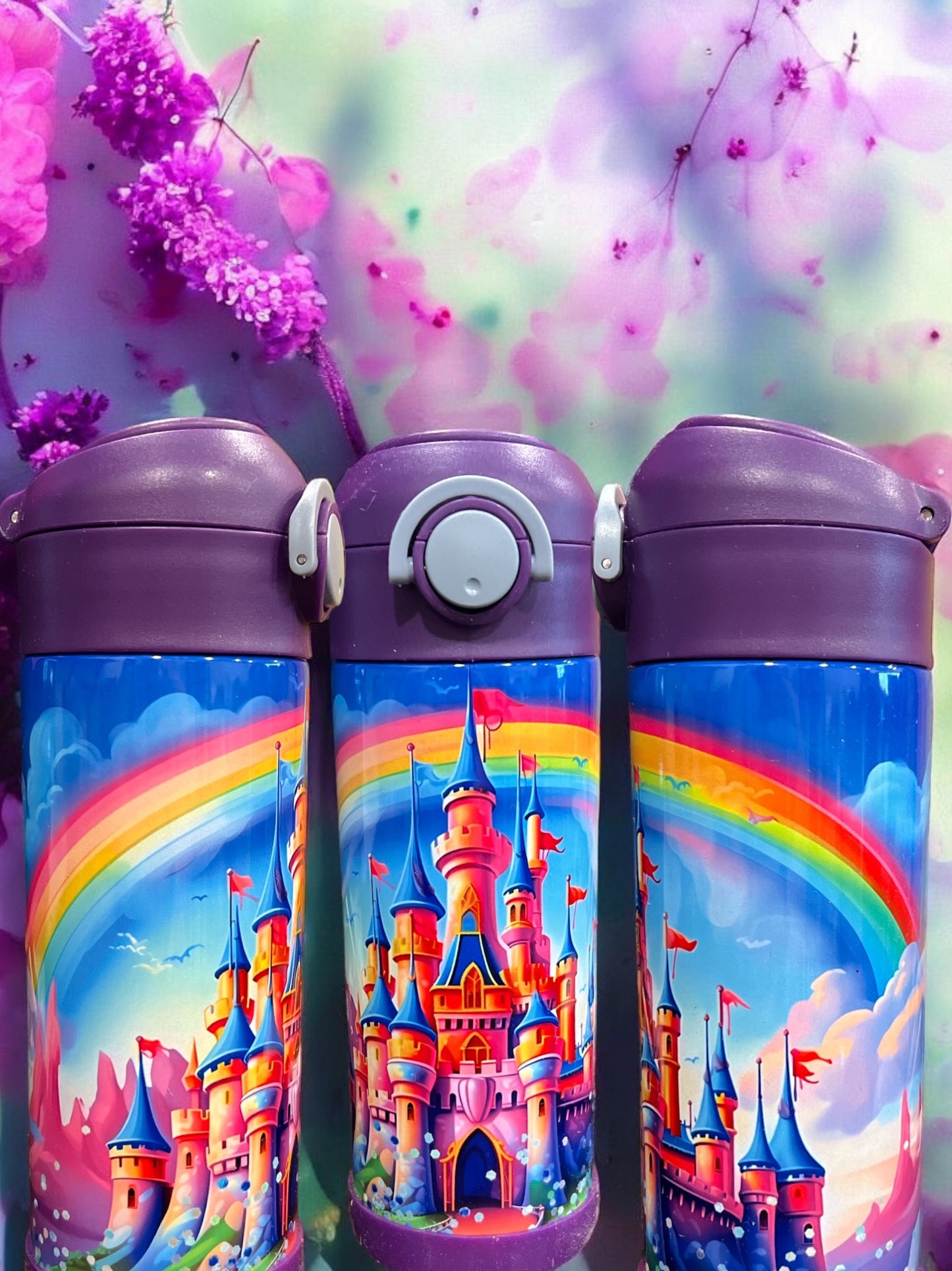 12oz kids water bottles -Magical Castle