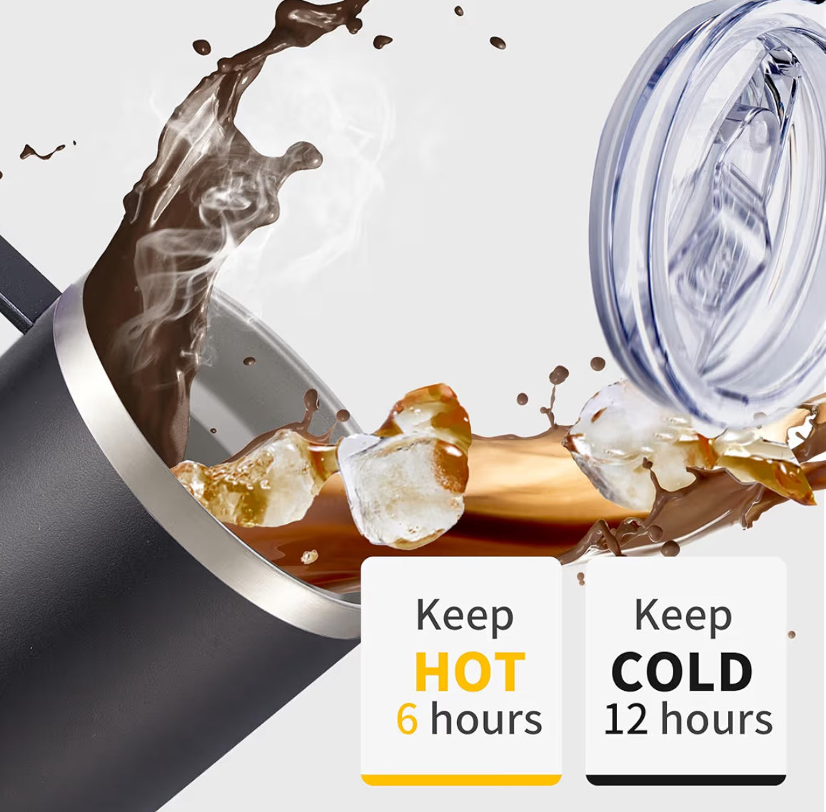 20oz Double-Walled Stainless Steel Travel Mug engraved with: Dad Fuel