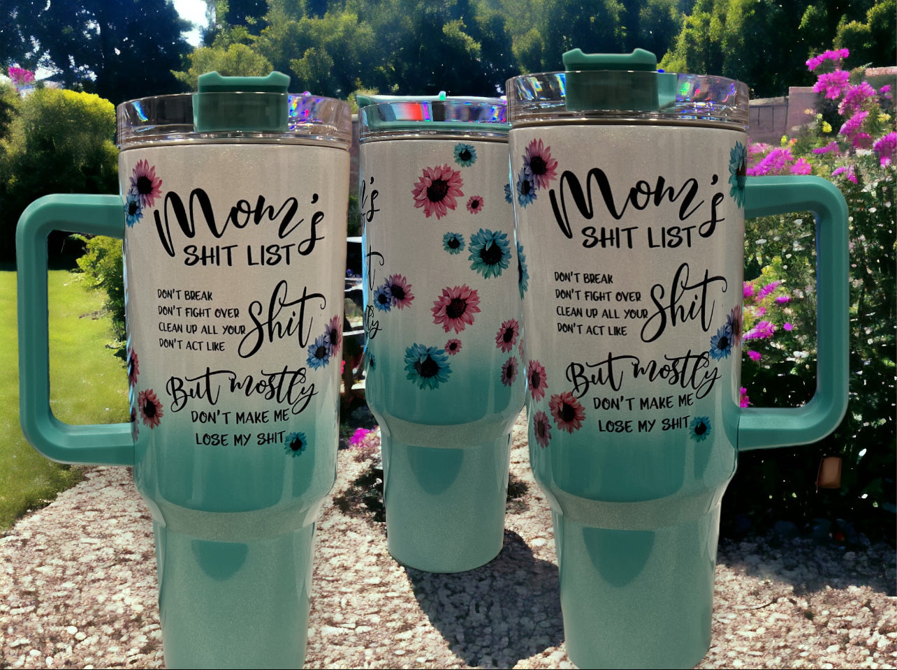 40oz Thirst Quencher Tumblers - holographic sparkle, moms sh** list