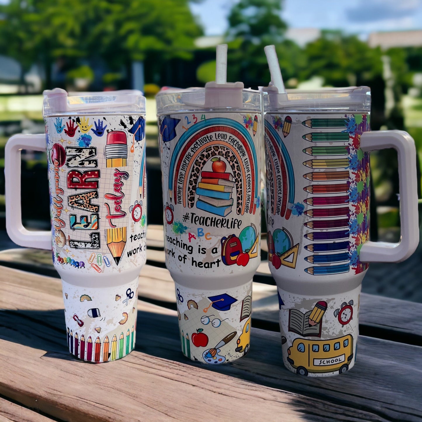 40oz Thirst Quencher Tumblers - Teachers cup colors