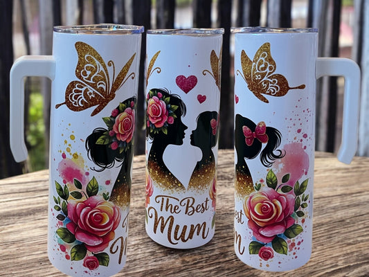 Best Mom 20oz Stainless Steel Tumbler with Handle