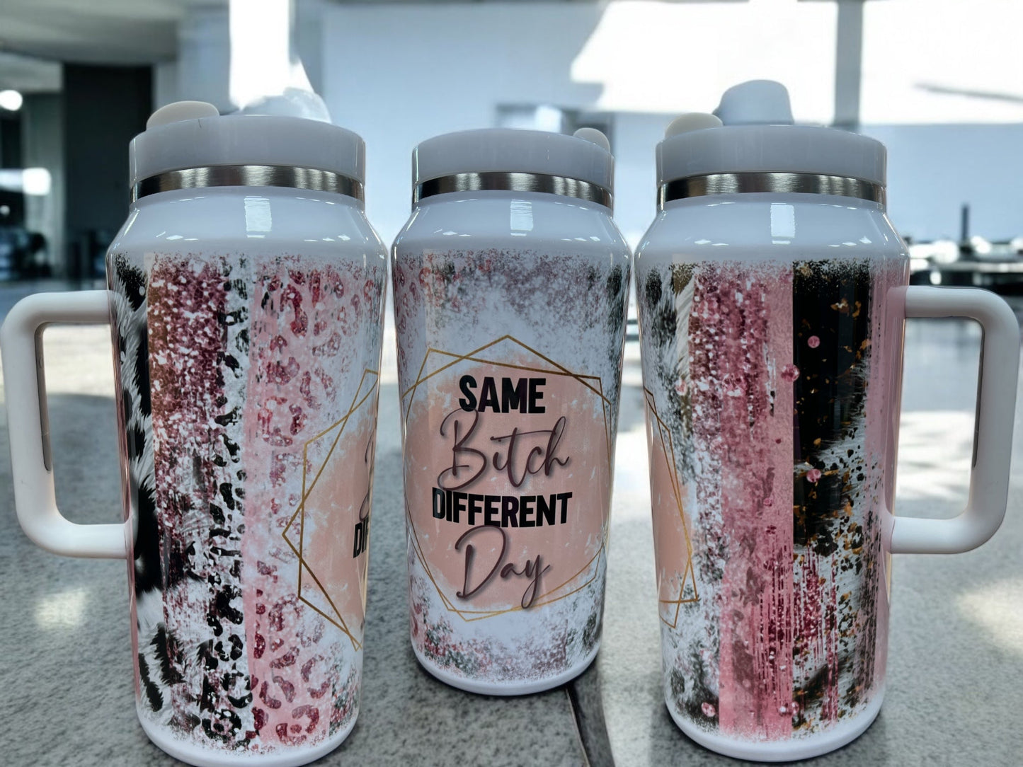 🔥 64oz “Same Bitch, Different Day” Stainless Steel Quencher