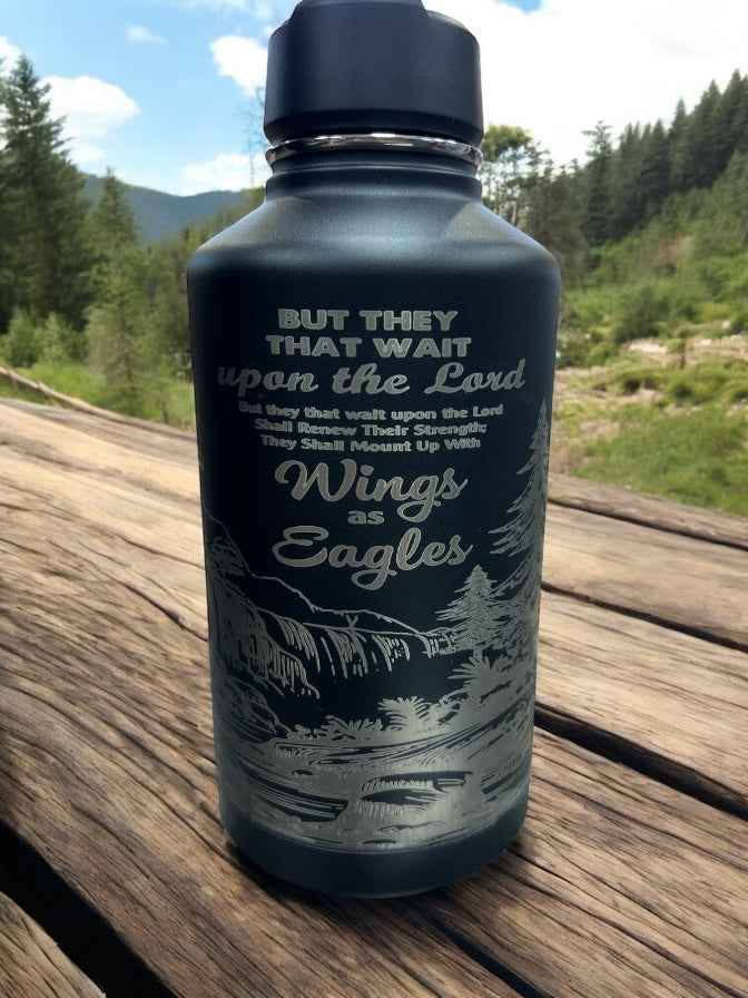 But They That wait Upon The Lord 64oz Thirst Quencher- Engraved