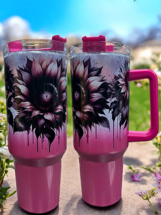 Sunflower 40oz Stainless Steel Thirst Quencher Cup Tumbler